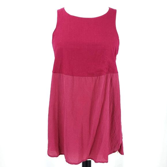 Madewell Womens Premium Womens Sunbask silk tank top Raspberry Red Size XS - Picture 2 of 6